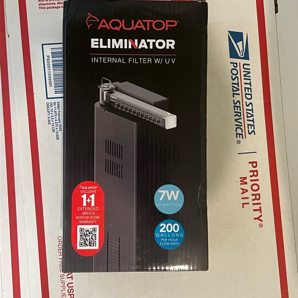 Aquatop Black Internal Filter with UV